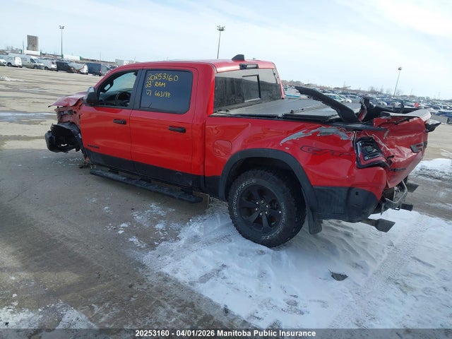 1C6SRFLT1PN663198 Dodge Ram 1500 Rebel Crew Cab