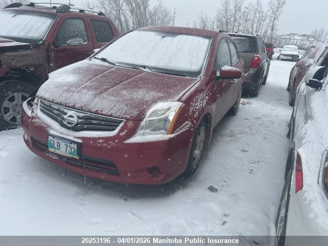 20253196 :رقم المزاد ، 3N1AB6AP0CL629880 vin ، 2012 Nissan Sentra 2.0 مزاد بيع