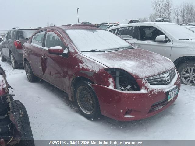 20253196 :رقم المزاد ، 3N1AB6AP0CL629880 vin ، 2012 Nissan Sentra 2.0 مزاد بيع