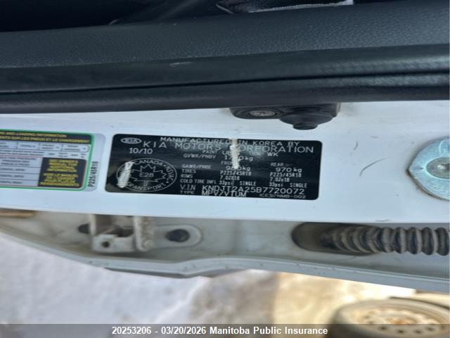 Продаж на аукціоні авто 2011 Kia Soul 4u Retro, vin: KNDJT2A25B7720072, номер лоту: 20253206