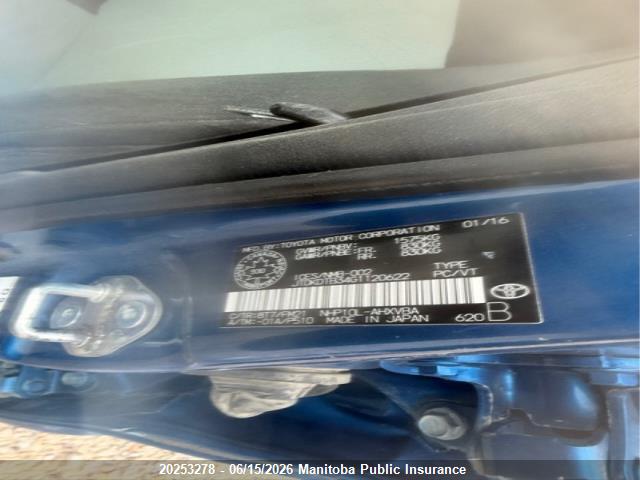 2016 Toyota Prius C მანქანა იყიდება აუქციონზე, vin: JTDKDTB34G1120622, აუქციონის ნომერი: 20253278