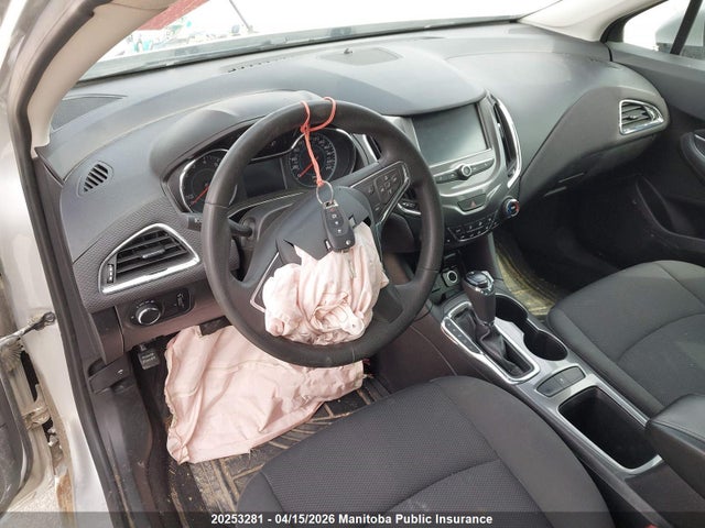 20253281 :رقم المزاد ، 3G1BE5SM7HS505621 vin ، 2017 Chevrolet Cruze Lt Turbo مزاد بيع