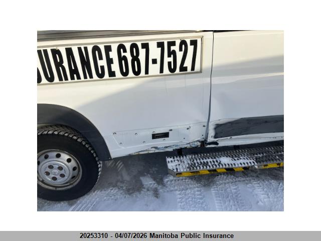 20253310 :رقم المزاد ، 3C6TRVDG9HE503401 vin ، 2017 Ram Promaster 2500 Cargo Van Ext مزاد بيع