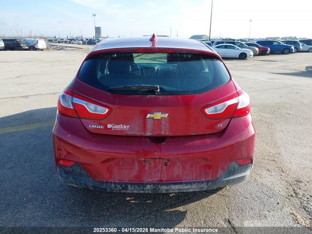 2017 Chevrolet Cruze Lt მანქანა იყიდება აუქციონზე, vin: 3G1BE6SM9HS537511, აუქციონის ნომერი: 20253360