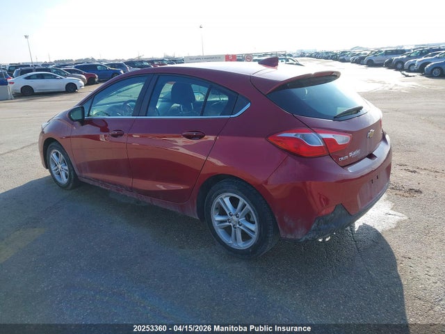 2017 Chevrolet Cruze Lt მანქანა იყიდება აუქციონზე, vin: 3G1BE6SM9HS537511, აუქციონის ნომერი: 20253360
