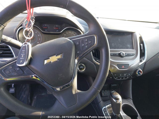 2017 Chevrolet Cruze Lt მანქანა იყიდება აუქციონზე, vin: 3G1BE6SM9HS537511, აუქციონის ნომერი: 20253360