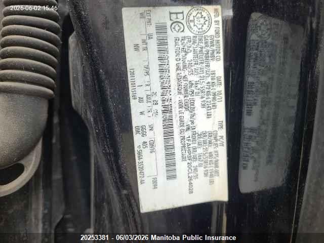 20253381 :رقم المزاد ، 1FAHP3F20CL264028 vin ، 2012 Ford Focus Se مزاد بيع