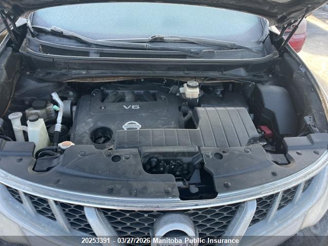 2011 Nissan Murano Sv მანქანა იყიდება აუქციონზე, vin: JN8AZ1MW7BW160413, აუქციონის ნომერი: 20253391