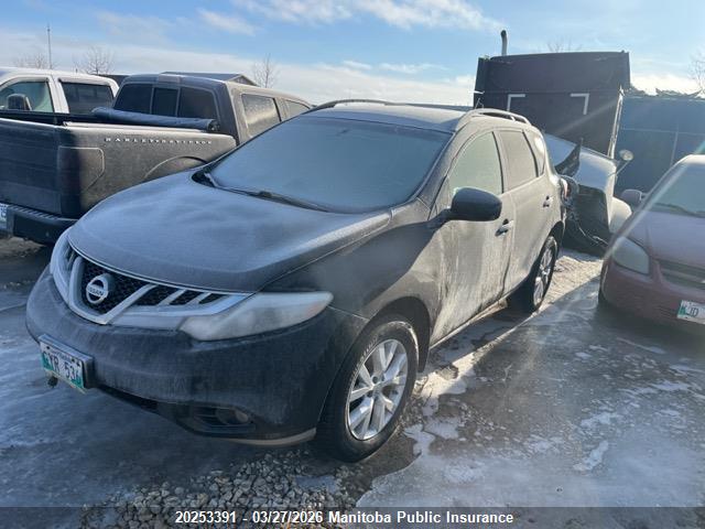 2011 Nissan Murano Sv მანქანა იყიდება აუქციონზე, vin: JN8AZ1MW7BW160413, აუქციონის ნომერი: 20253391