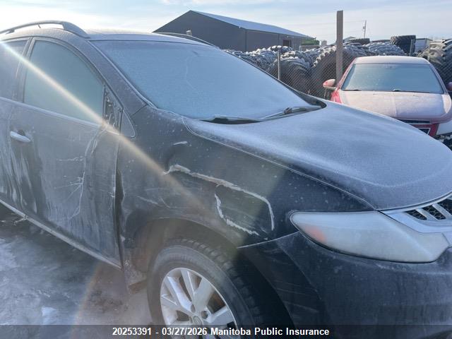 2011 Nissan Murano Sv მანქანა იყიდება აუქციონზე, vin: JN8AZ1MW7BW160413, აუქციონის ნომერი: 20253391