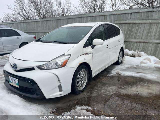 20253403 :رقم المزاد ، JTDZN3EU8FJ036320 vin ، 2015 Toyota Prius V مزاد بيع