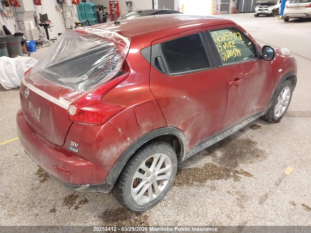 20253412 :رقم المزاد ، JN8AF5MR4DT210599 vin ، 2013 Nissan Juke Sv مزاد بيع