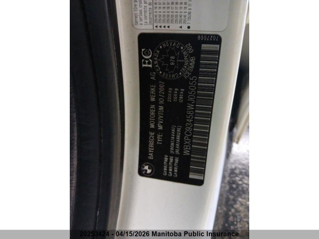 Aukcja sprzedaży 2008 Bmw X3 3.0si, vin: WBXPC93458WJ05055, numer aukcji: 20253424