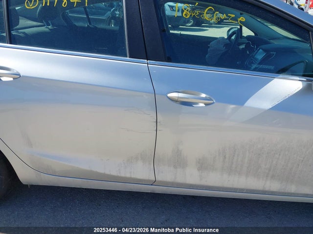 2018 Chevrolet Cruze Lt Turbo მანქანა იყიდება აუქციონზე, vin: 1G1BE5SM3J7117841, აუქციონის ნომერი: 20253446