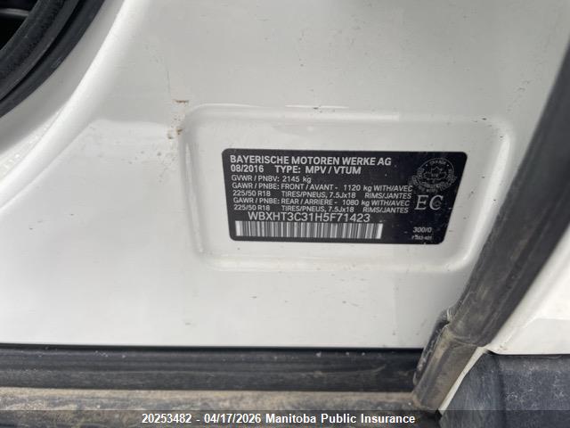 WBXHT3C31H5F71423 BMW X1 28i