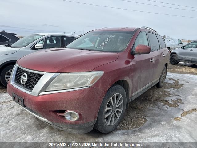 Продажа на аукционе авто 2014 Nissan Pathfinder Sl, vin: 5N1AR2MM4EC636134, номер лота: 20253502