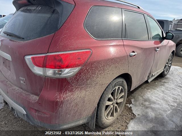 Продажа на аукционе авто 2014 Nissan Pathfinder Sl, vin: 5N1AR2MM4EC636134, номер лота: 20253502
