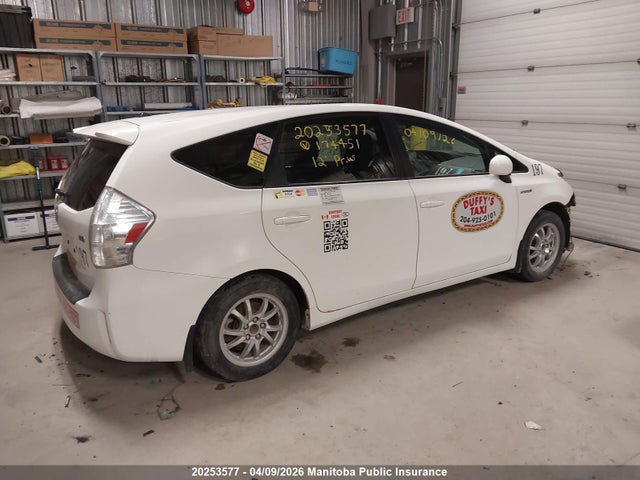 2012 Toyota Prius V მანქანა იყიდება აუქციონზე, vin: JTDZN3EU0C3174451, აუქციონის ნომერი: 20253577