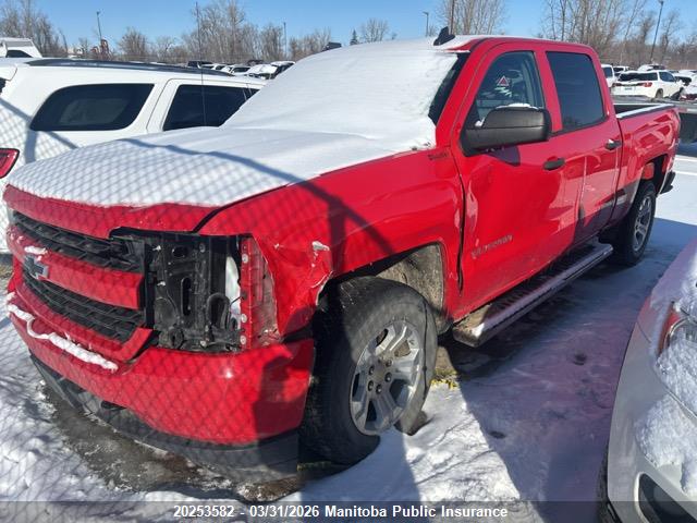 Продажа на аукционе авто 2018 Chevrolet Silverado 1500 Custom Crew Cab, vin: 3GCUKPEC7JG118325, номер лота: 20253582
