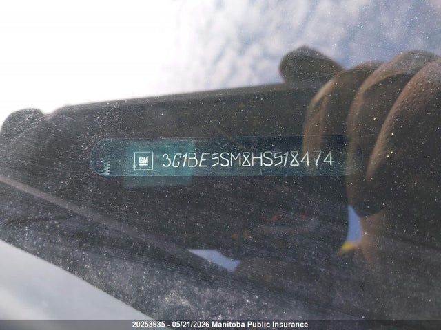 3G1BE5SM8HS518474 Chevrolet Cruze Lt Turbo