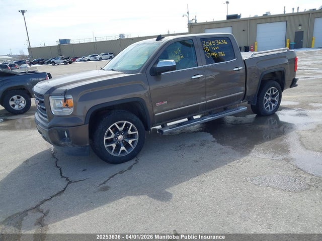 20253636 :رقم المزاد ، 3GTU2VEC7FG148386 vin ، 2015 Gmc Sierra 1500 Slt Crew Cab مزاد بيع