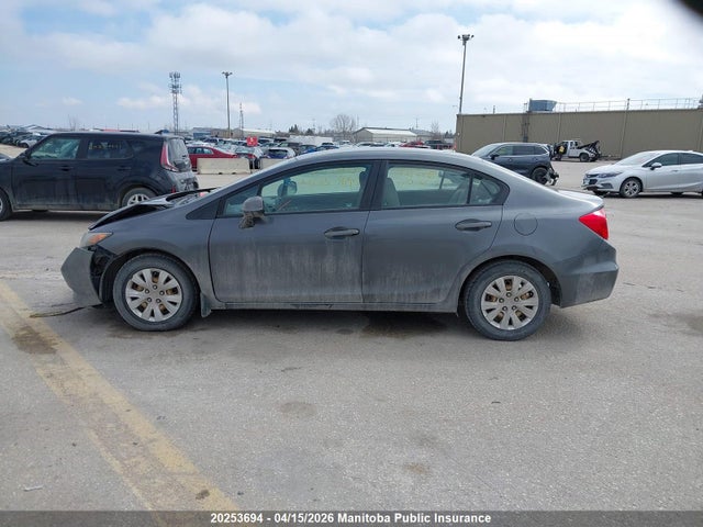 2012 Honda Civic Lx მანქანა იყიდება აუქციონზე, vin: 2HGFB2F48CH101864, აუქციონის ნომერი: 20253694