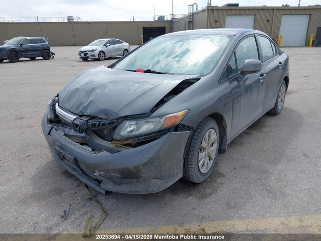 2012 Honda Civic Lx მანქანა იყიდება აუქციონზე, vin: 2HGFB2F48CH101864, აუქციონის ნომერი: 20253694