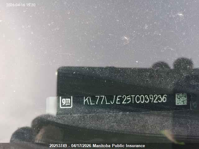 KL77LJE25TC039236 Chevrolet Trax Rs