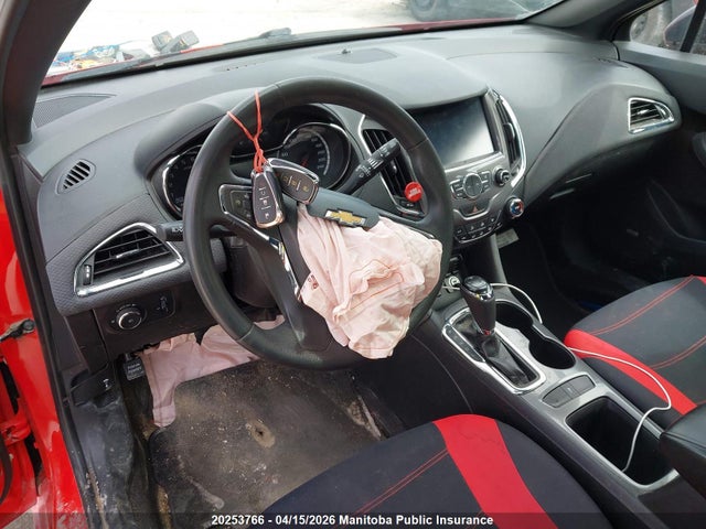 20253766 :رقم المزاد ، 3G1BE6SM3JS609342 vin ، 2018 Chevrolet Cruze Lt مزاد بيع