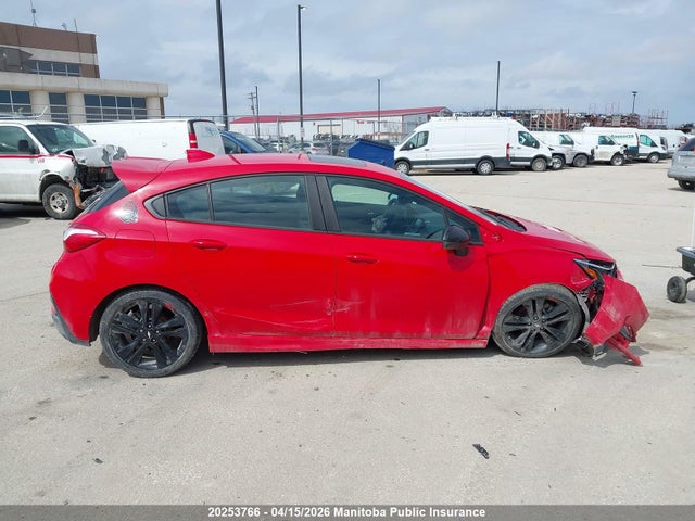 20253766 :رقم المزاد ، 3G1BE6SM3JS609342 vin ، 2018 Chevrolet Cruze Lt مزاد بيع