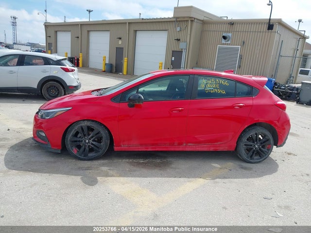 20253766 :رقم المزاد ، 3G1BE6SM3JS609342 vin ، 2018 Chevrolet Cruze Lt مزاد بيع