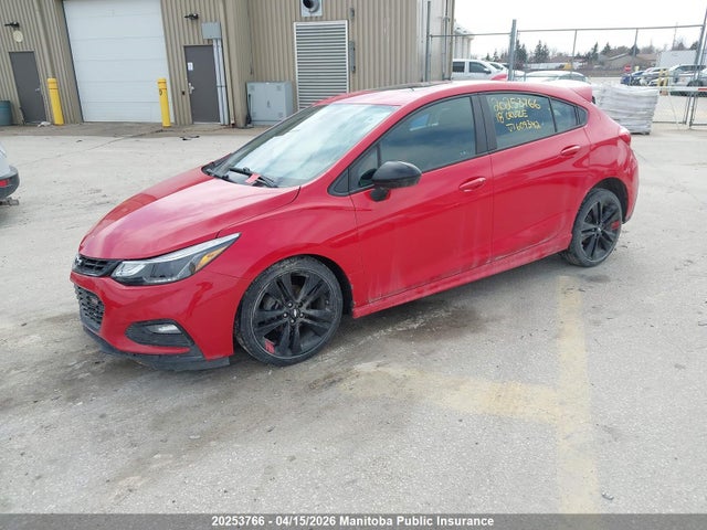 20253766 :رقم المزاد ، 3G1BE6SM3JS609342 vin ، 2018 Chevrolet Cruze Lt مزاد بيع