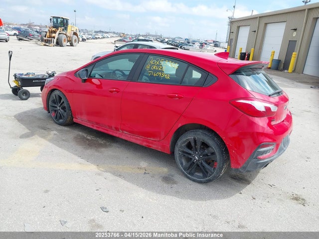20253766 :رقم المزاد ، 3G1BE6SM3JS609342 vin ، 2018 Chevrolet Cruze Lt مزاد بيع