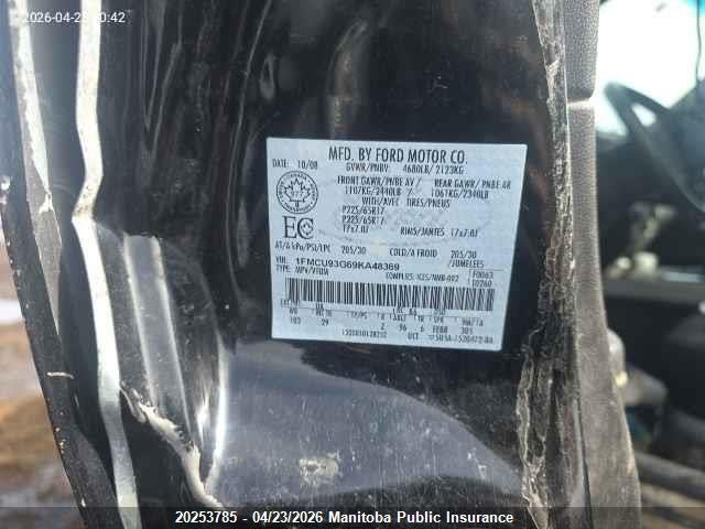 2009 Ford Escape Xlt V6 მანქანა იყიდება აუქციონზე, vin: 1FMCU93G69KA48369, აუქციონის ნომერი: 20253785