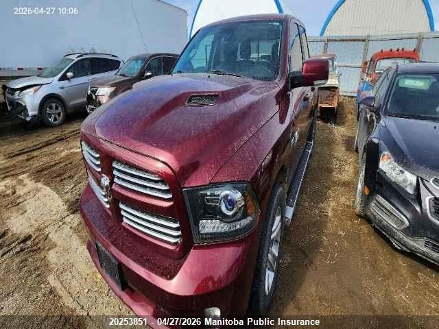 20253851 :رقم المزاد ، 1C6RR7HT4HS523596 vin ، 2017 Dodge Ram 1500 Sport Quad Cab مزاد بيع