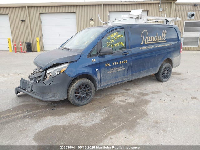 2018 Mercedes Benz Metris Wb 126 Cargo Van მანქანა იყიდება აუქციონზე, vin: WD3BG2EAXJ3457796, აუქციონის ნომერი: 20253994