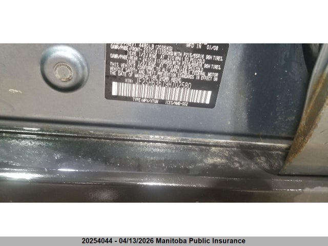 Aukcja sprzedaży 2009 Subaru Forester 2.5 X, vin: JF2SH63679H702580, numer aukcji: 20254044