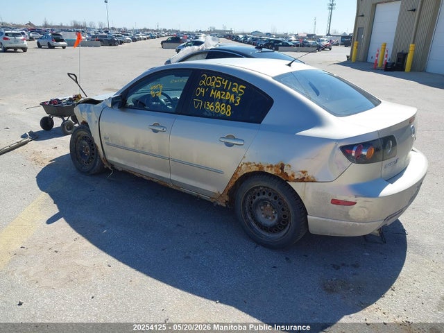 Продажа на аукционе авто 2004 Mazda Mazda3 Gt, vin: JM1BK123441136888, номер лота: 20254125