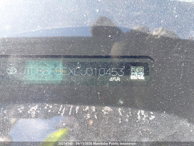 20254140 :رقم المزاد ، JTDBBRBEXLJ010453 vin ، 2020 Toyota Corolla Hybrid مزاد بيع