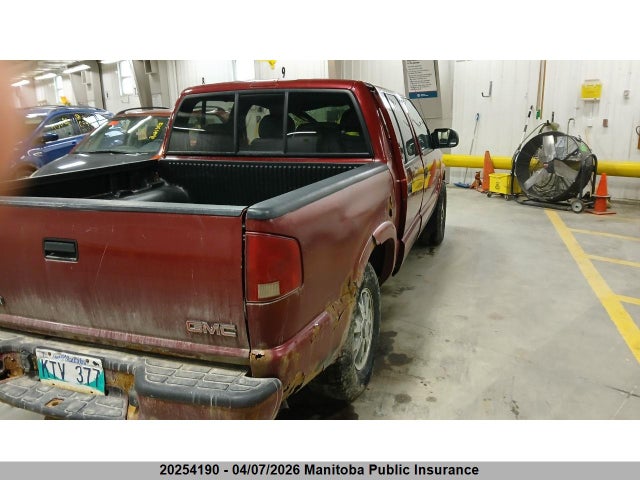 20254190 :رقم المزاد ، 1GTDT13W22K230421 vin ، 2002 Gmc Sonoma Crew Cab مزاد بيع