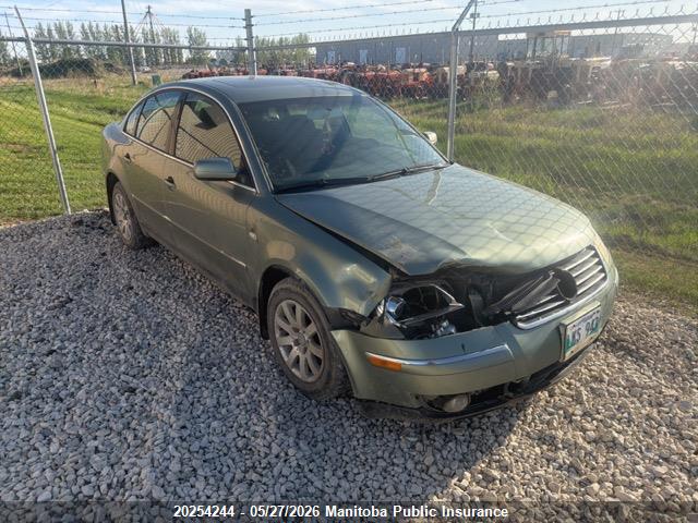 Aukcja sprzedaży 2003 Volkswagen Passat Gls, vin: WVWPD63B43P281167, numer aukcji: 20254244
