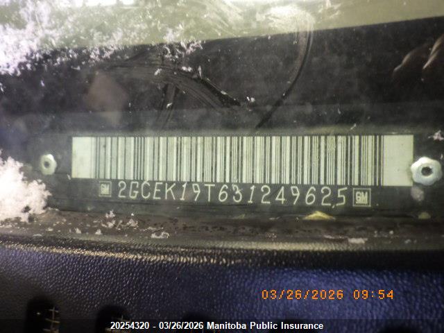 Продаж на аукціоні авто 2003 Chevrolet Silverado 1500 Ext Cab, vin: 2GCEK19T631249625, номер лоту: 20254320