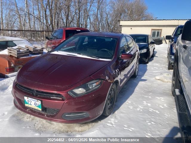 Продажа на аукционе авто 2015 Dodge Dart Sxt, vin: 1C3CDFBB3FD320664, номер лота: 20254402