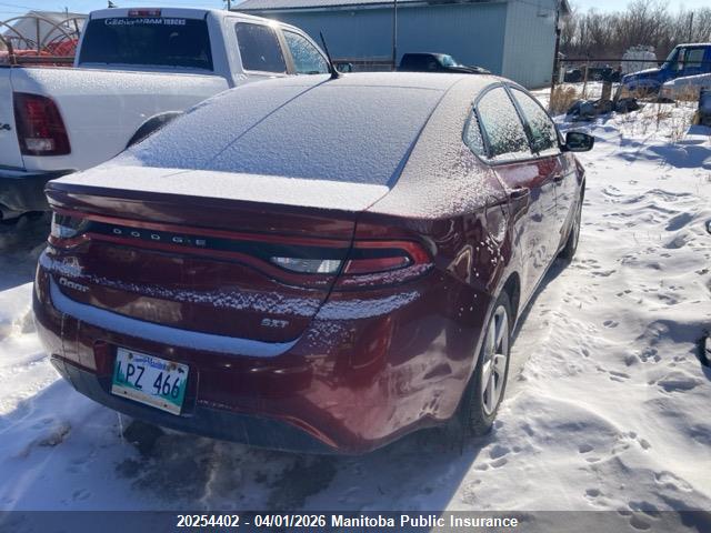 Продажа на аукционе авто 2015 Dodge Dart Sxt, vin: 1C3CDFBB3FD320664, номер лота: 20254402