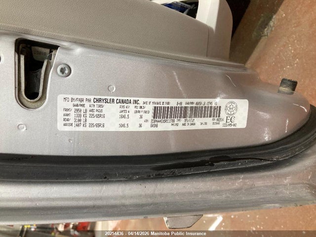 20254436 :رقم المزاد ، 2D8HN44EX9R512788 vin ، 2009 Dodge Grand Caravan Se مزاد بيع