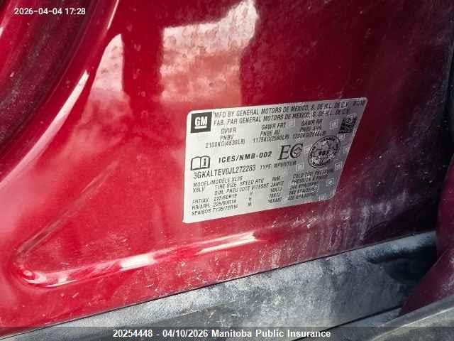 3GKALTEV0JL272283 GMC Terrain Sle