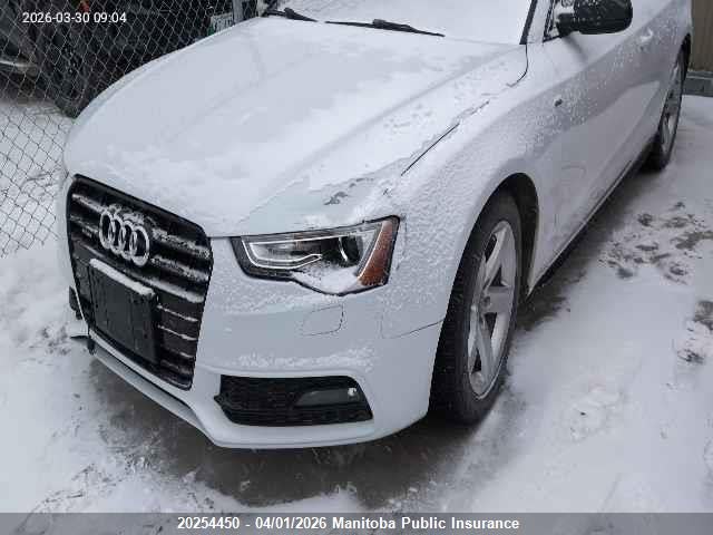 Продаж на аукціоні авто 2013 Audi A5 2.0t Quattro, vin: WAUDFBFR9DA075679, номер лоту: 20254450