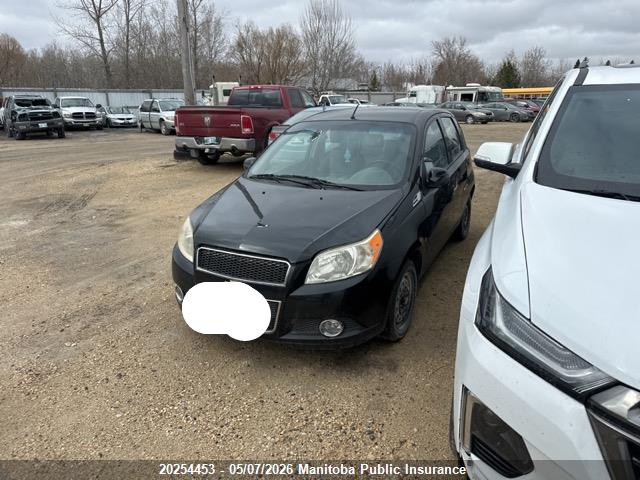 Aukcja sprzedaży 2009 Chevrolet Aveo Ls, vin: KL1TV65E39B371393, numer aukcji: 20254453