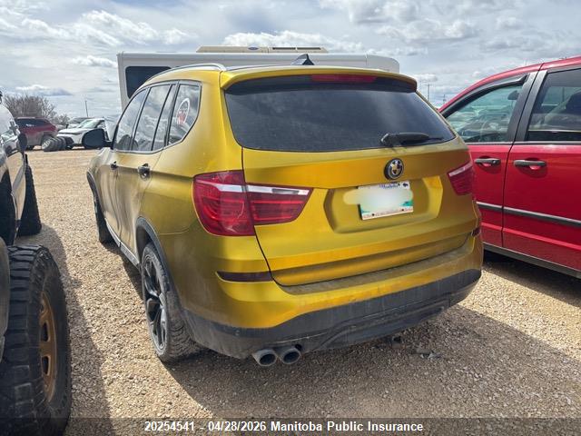 Aukcja sprzedaży 2015 Bmw X3 28i, vin: 5UXWX9C59F0D58600, numer aukcji: 20254541