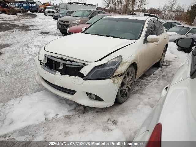 2010 Infiniti G37 X მანქანა იყიდება აუქციონზე, vin: JN1CV6AR1AM456357, აუქციონის ნომერი: 20254573